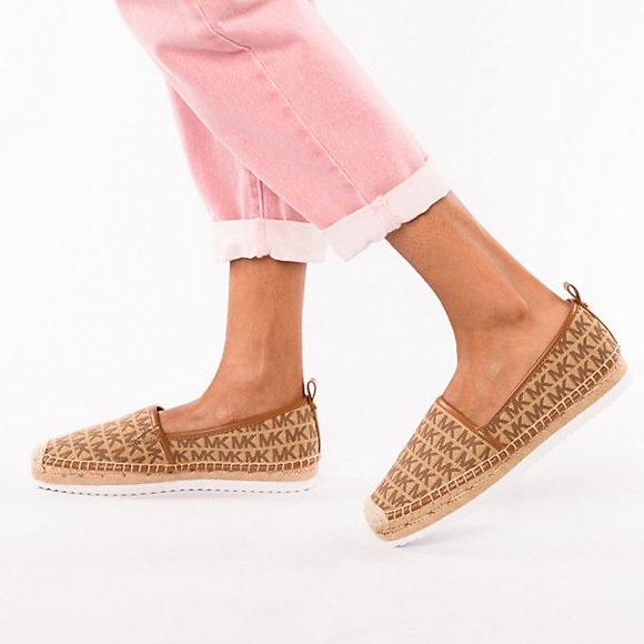 BNIB Michael Kors Lenny Logo Jacquard Slip-On Espadrille Size 9 - Picture 6 of 6